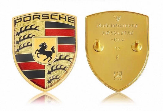 Engine cover emblem