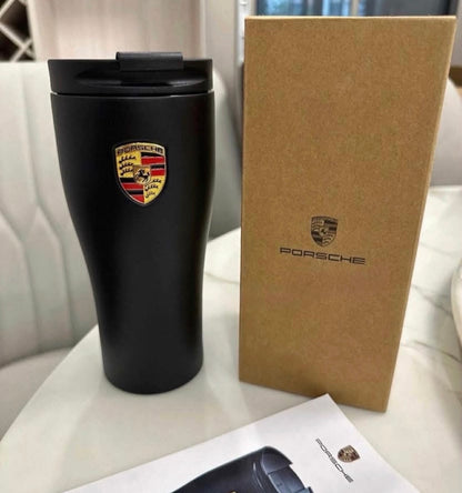 მატი შავი Porsche-ს  თერმოსის ჭიქა
